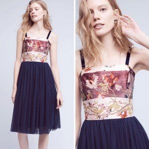 Moulinette Soeurs Tulle Floral Brocade Dress